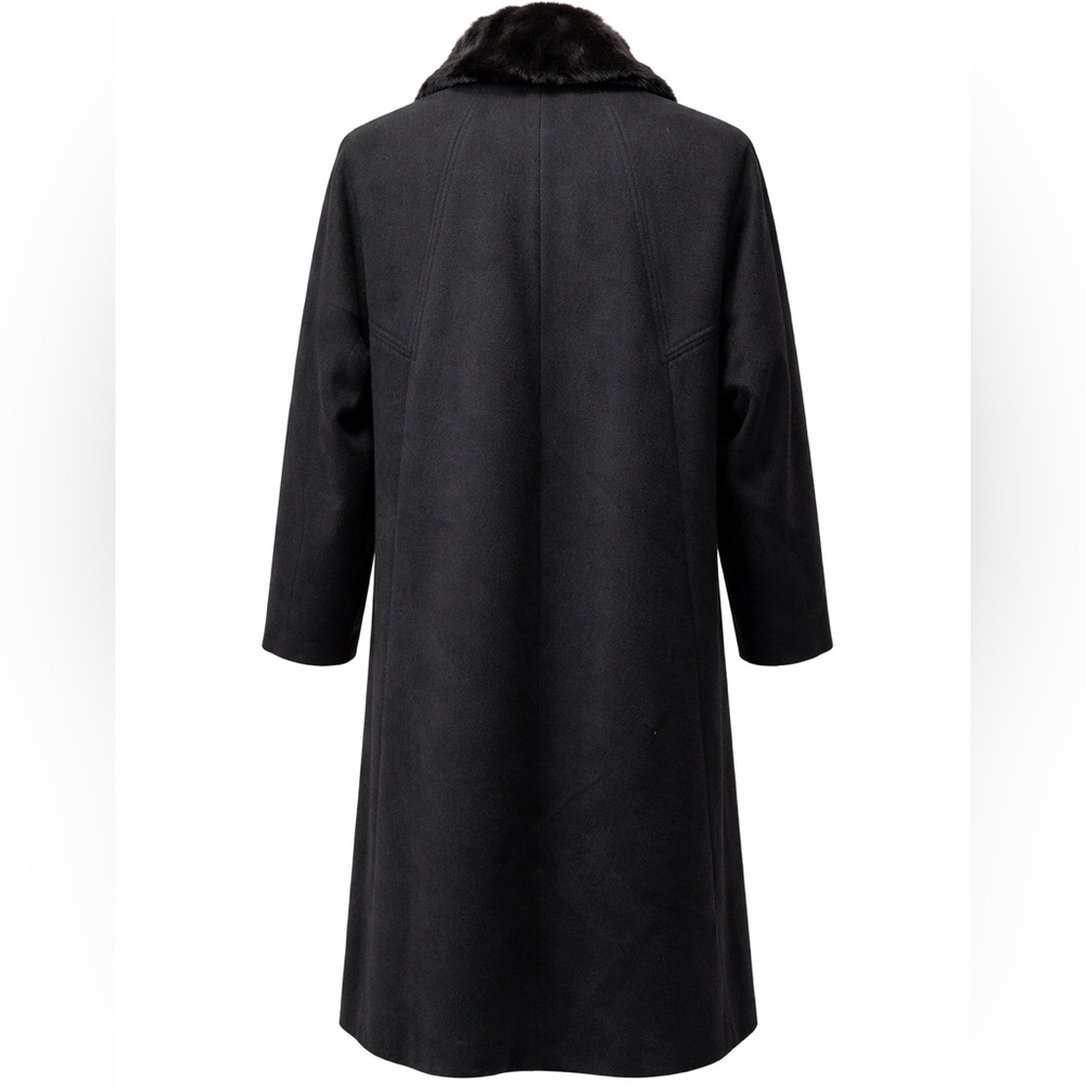 Cherry & Webb vintage wool coat with fur collar - Picture 3 of 7